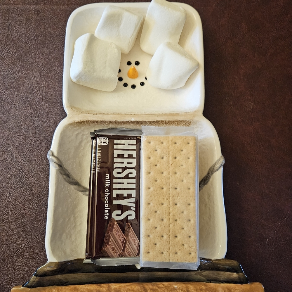 Snowman smores tray from Midwest of Cannon Falls